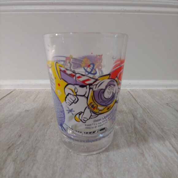 McDonalds Walt Disney World 100 Years Of Magic Glass Cup Buzz Epcot Belle - Picture 1 of 6